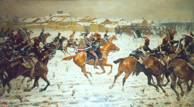 The cavalries retreat.