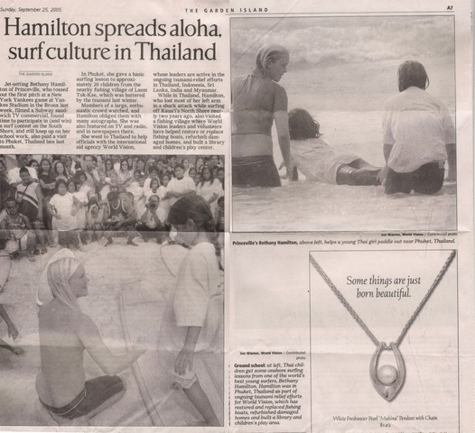 Bethany visits Thailand after the Tsunami