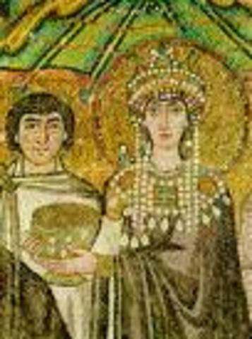 Theodora's marriage to Justinia