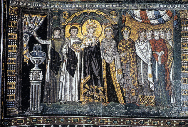 Theodora is crownd along with her husband
