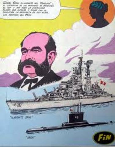 Combate  de Angamos.