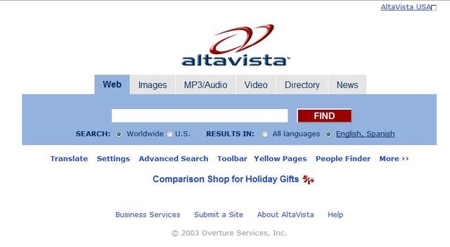 Llega Altavista