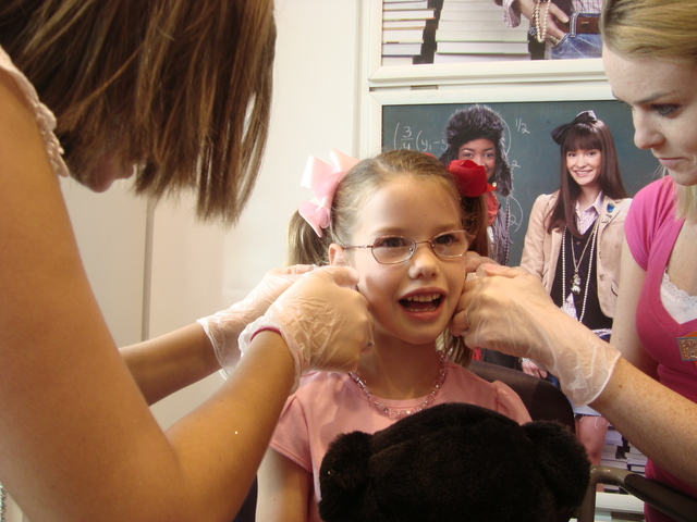 My ears finally got pierced!