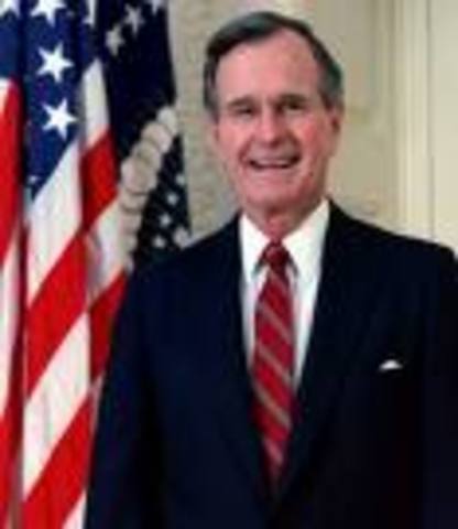 George Bush becomes president