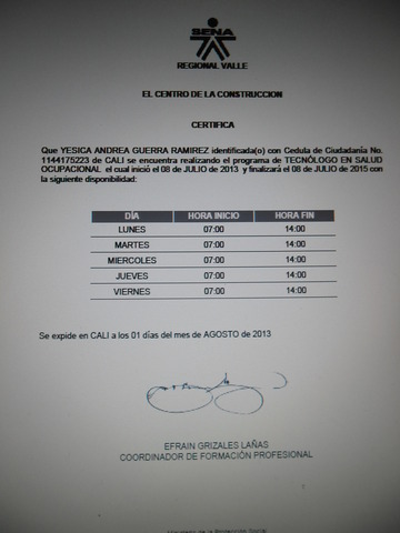 ACTUALMENTE YESICA GUERRA