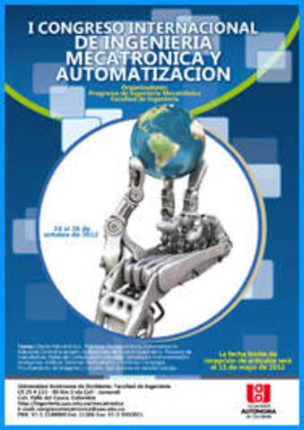 Participación de los estudiantes de ingeniería mecatrónica como ponentes en el congreso de ingeniería.