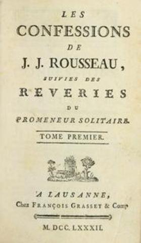 Rousseau comienza a redactar "Les Confessions"