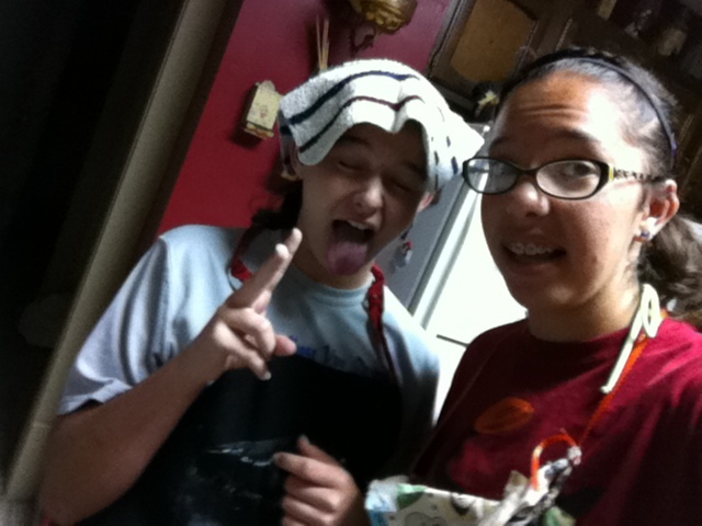 went to grandpas house for two weeks