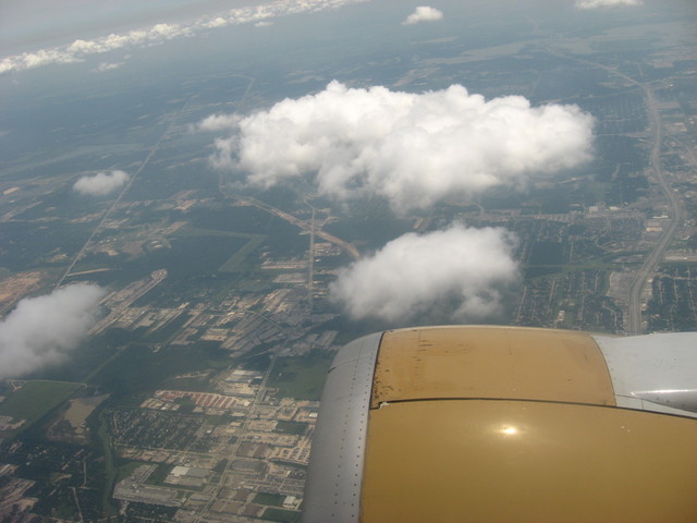 First ride in a big airplane