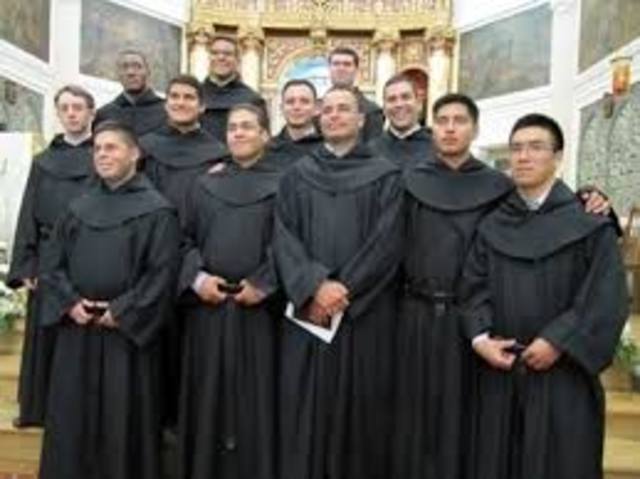 fueronadmitidos los primeros novicios en la nueva epoca de la vida de la provincia