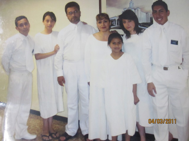 Conocer y baultizarnos en la uglesi con mi familia