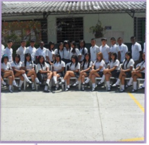 con mis amigos del cole