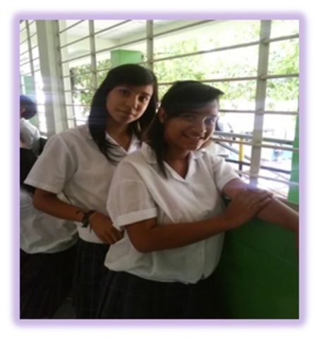 con mi mejor amiga del colegio