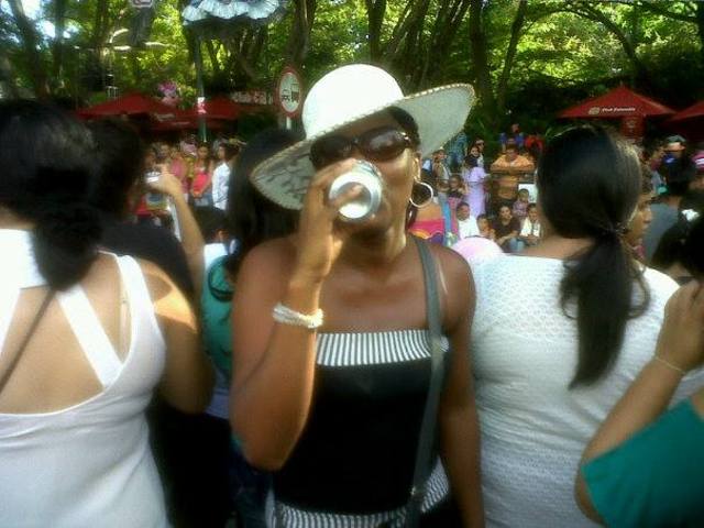 en el desfile de carrozas