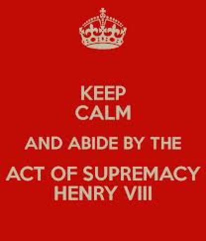 Supremacy Act Henry VIII