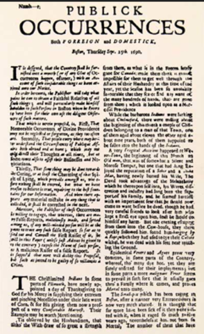Colonial news pre-1690