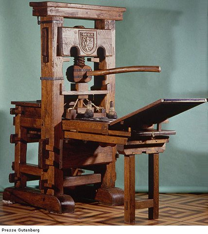Naissance de l'impremerie(Gutenberg)