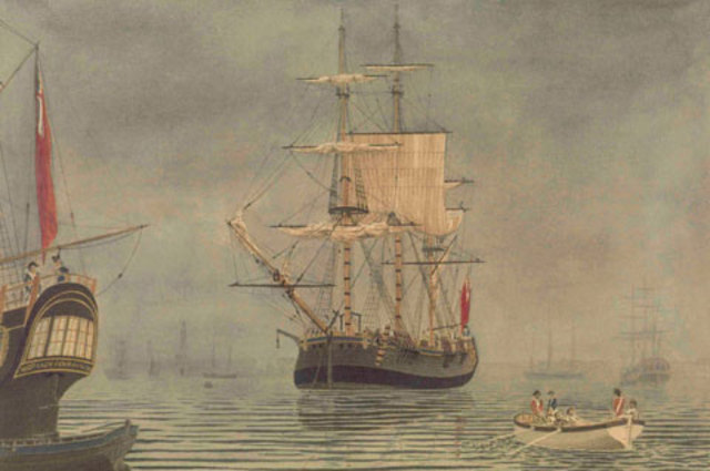 First Fleet arrives at Botony Bay