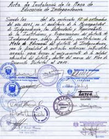 "Acta de Fundación"