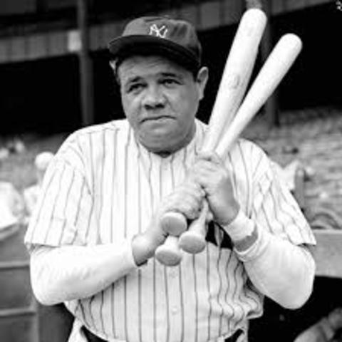 Babe Ruth calls his shot in World Series