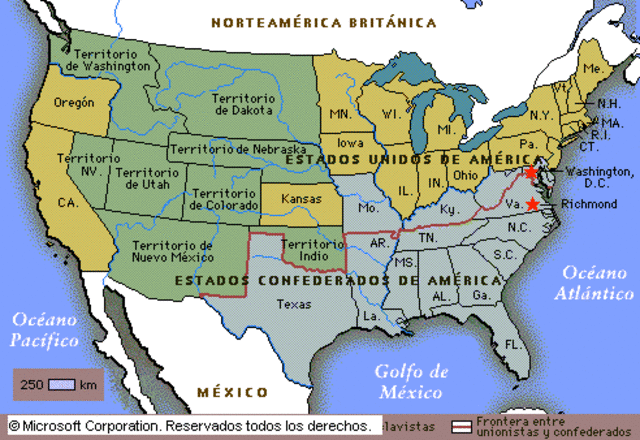 Comienzo de la Secesion de Estados Unidos