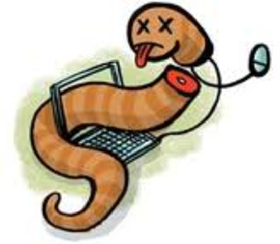 The Internet worm strikes