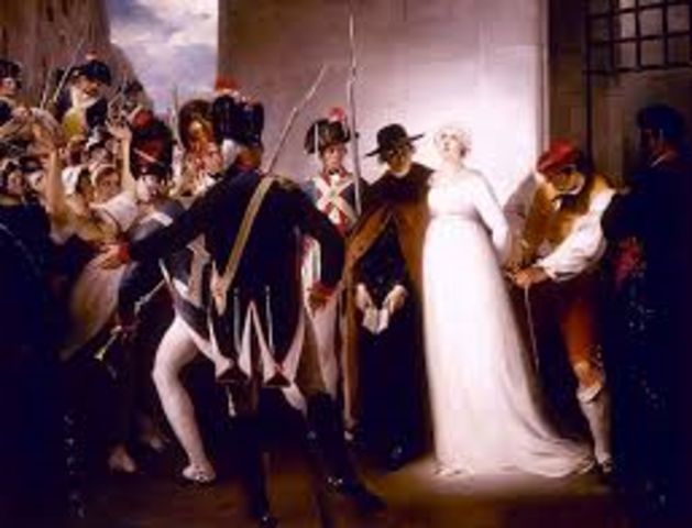Marie Antoinette is Executed.