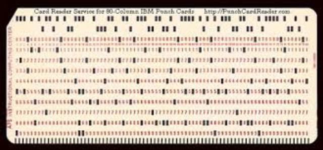 LA PRIMERA TARJETA PERFORADA