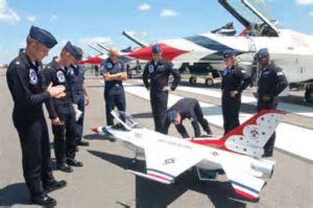 Meeting and feeding the Thunder Bird Pilot