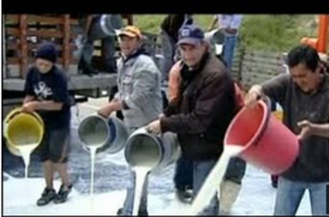 manifestaciones de los campesinos