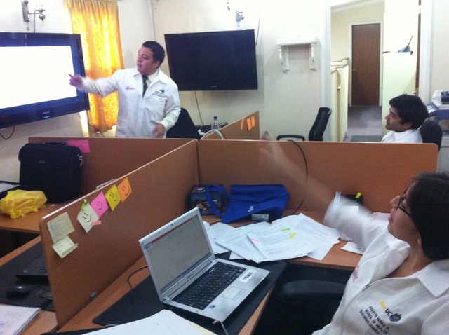 First Class with students