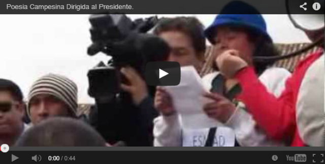 Poesía en la plaza de Bolivar de Tunja