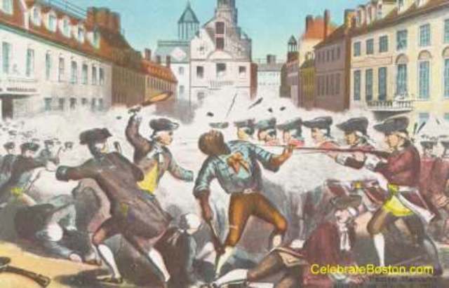 Townshend taxes and the Boston Massacre