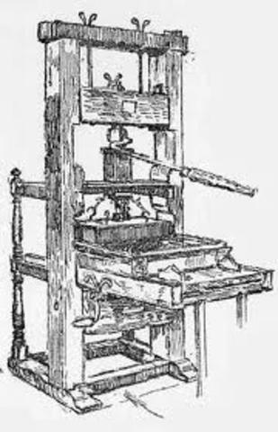 The first colonial printing press is set up in Cambridge
