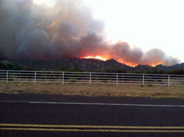 Yarnell Hill Fire in Arizona, USA