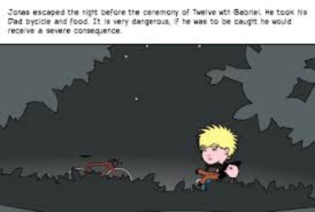 Jonas makes a plan to escape the ceremony of twelves while taking Gabriel with him