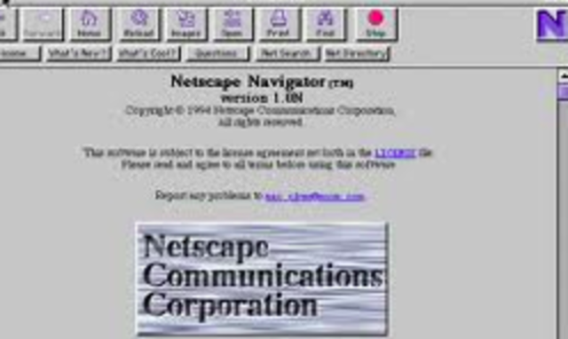 Se lancó el browser Netscape