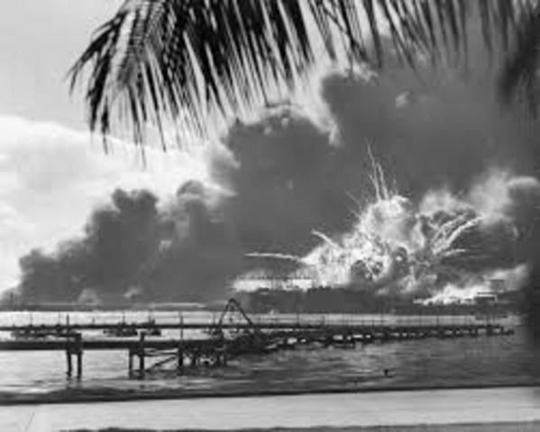 The attack of Pearl Harbor