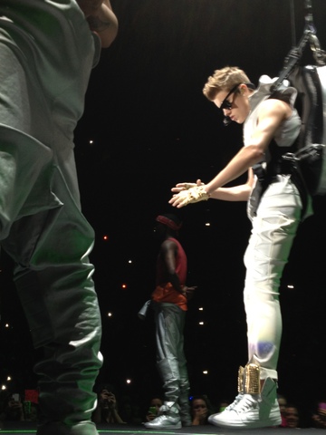 When I went to justin biebers concert!