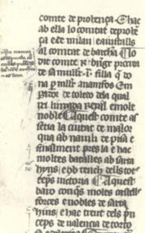 Pere el Cerimonios acaba la seva cronica