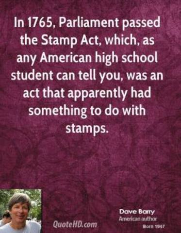 Stamp act of 1765