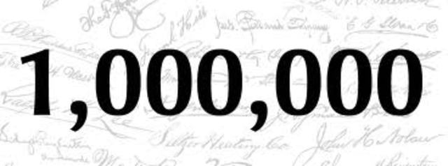 1,000,000 in one year