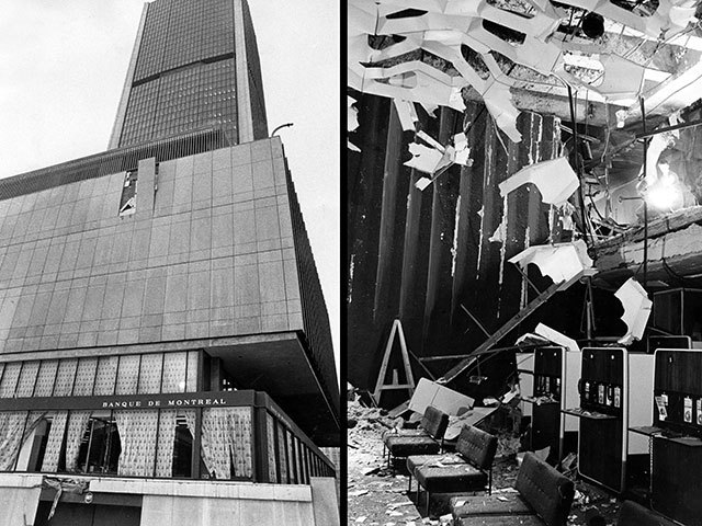 FLQ bombs Montréal Stock Exchange