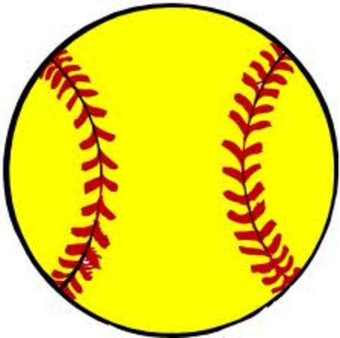 the day my sister played her first game on varsity softball team