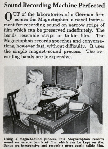 German magnetic tape recorders