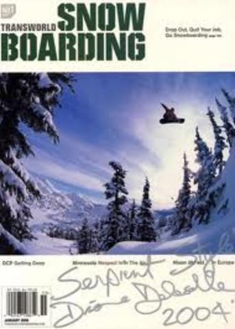 Snowboarding was mentioned in magazines