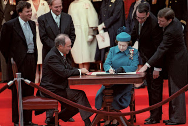 Constitution Act comes into effect