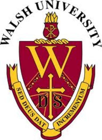 Began my college career at Walsh University.