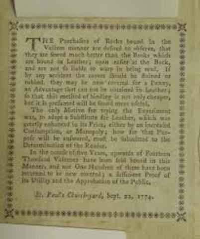 Counting paper in 1770s