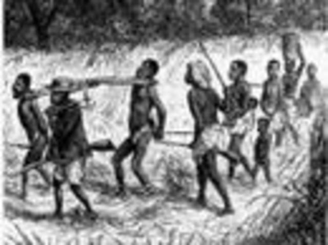 First Africans to arrive.